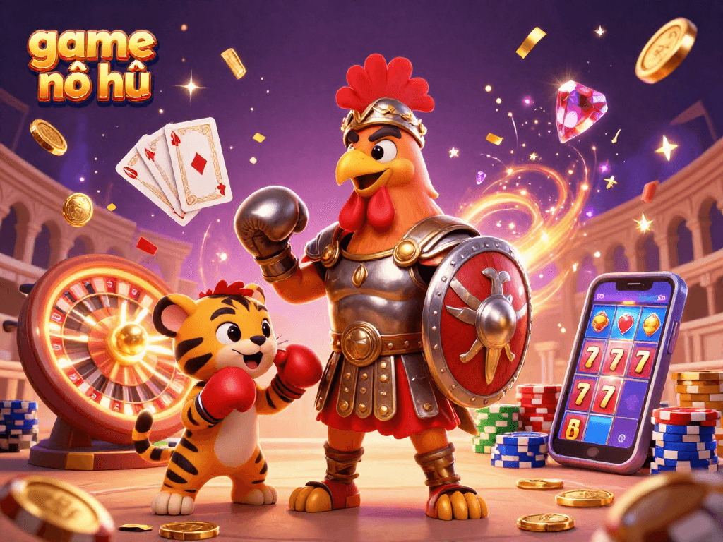 Experience the thrill of game nổ hũ with exciting characters and dynamic casino elements.