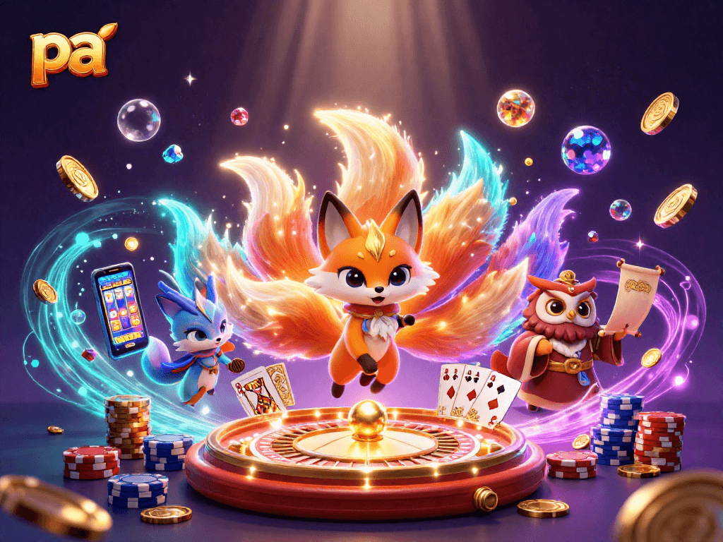 Engage with thrilling games at pa featuring vibrant 3D characters and exciting casino elements.