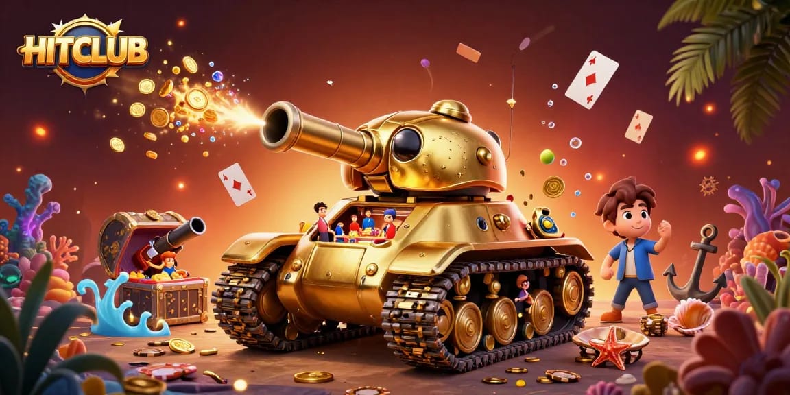 Experience the excitement of HITCLUB with a vibrant casino scene and dynamic game elements.