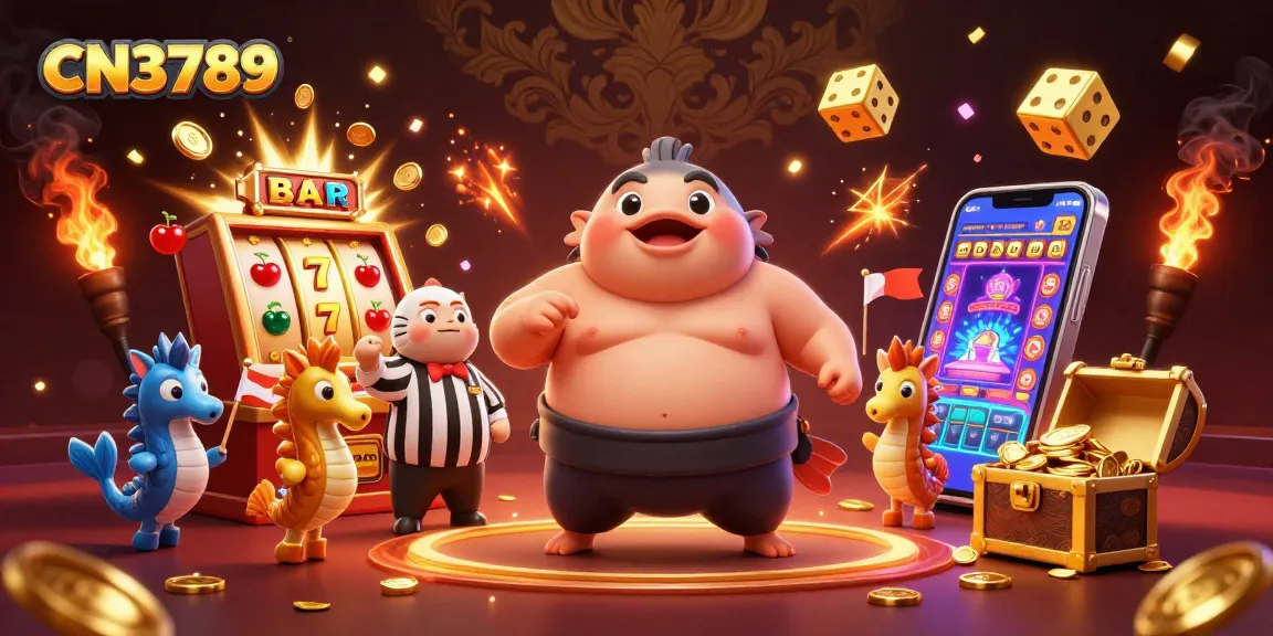 Join the excitement of CN3789 as the blowfish and catfish referee enrich the underwater casino scene.