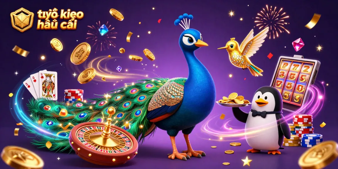 Experience thrilling tỷ lệ kèo nhà cái action with 3D casino characters in a vibrant setting.