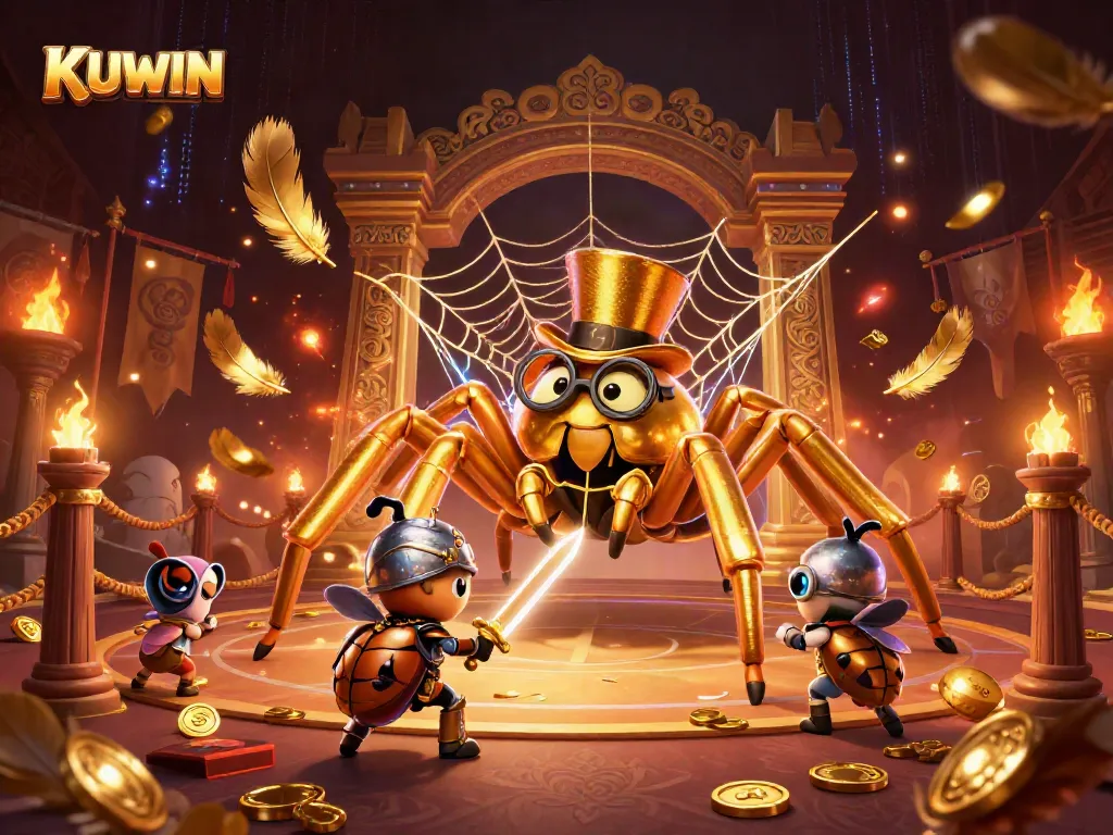 Experience thrilling gameplay at KUWIN with an action-packed casino scene featuring vibrant characters.