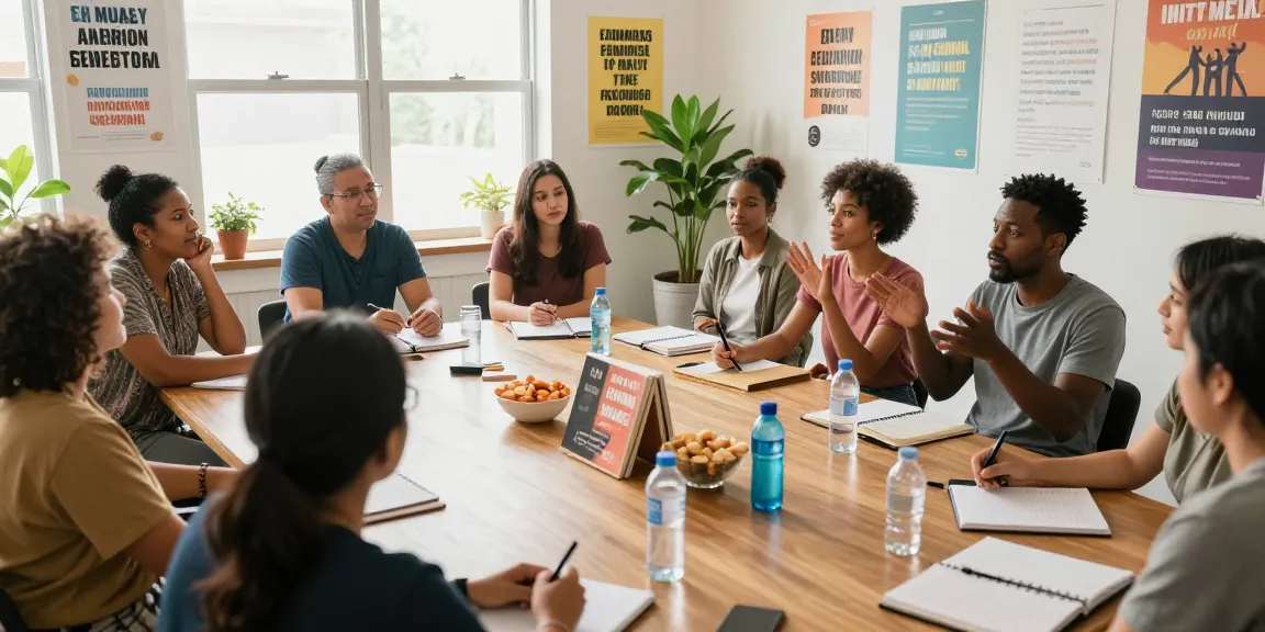 Persönlichkeitsentwicklung Tipps während eines inspirierenden Workshops mit motivierten Teilnehmern.