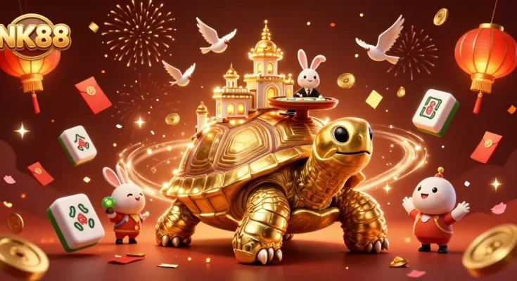 Experience the thrill of NK88 as a golden tortoise casino comes alive with rewards and excitement.