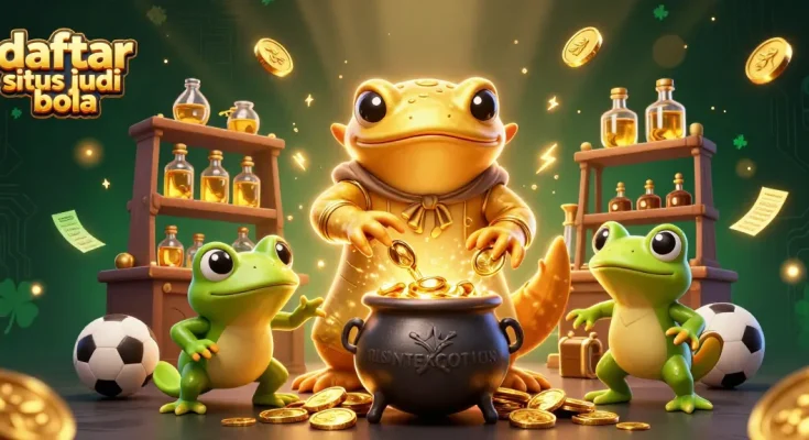 Bet big with daftar situs judi bola showcasing exciting sports betting dynamics in a vibrant 3D scene.
