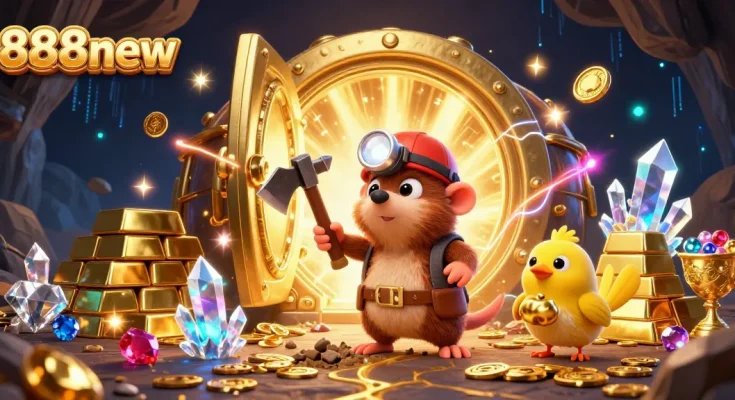 Spin the reels with 888new for treasure and gems in a vibrant casino adventure.
